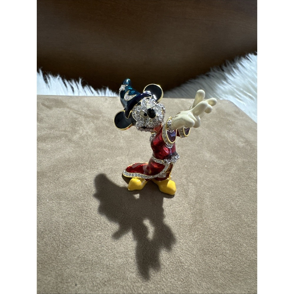 Disney Arribas Brothers Swarovski® Crystal Sorcerer Mickey Jeweled Sm Figurine